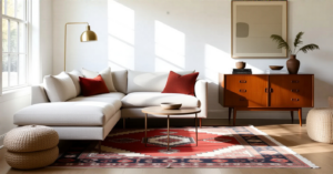 The Textile Expert’s Guide to 23 Truly Cozy Eclectic Living Room Ideas