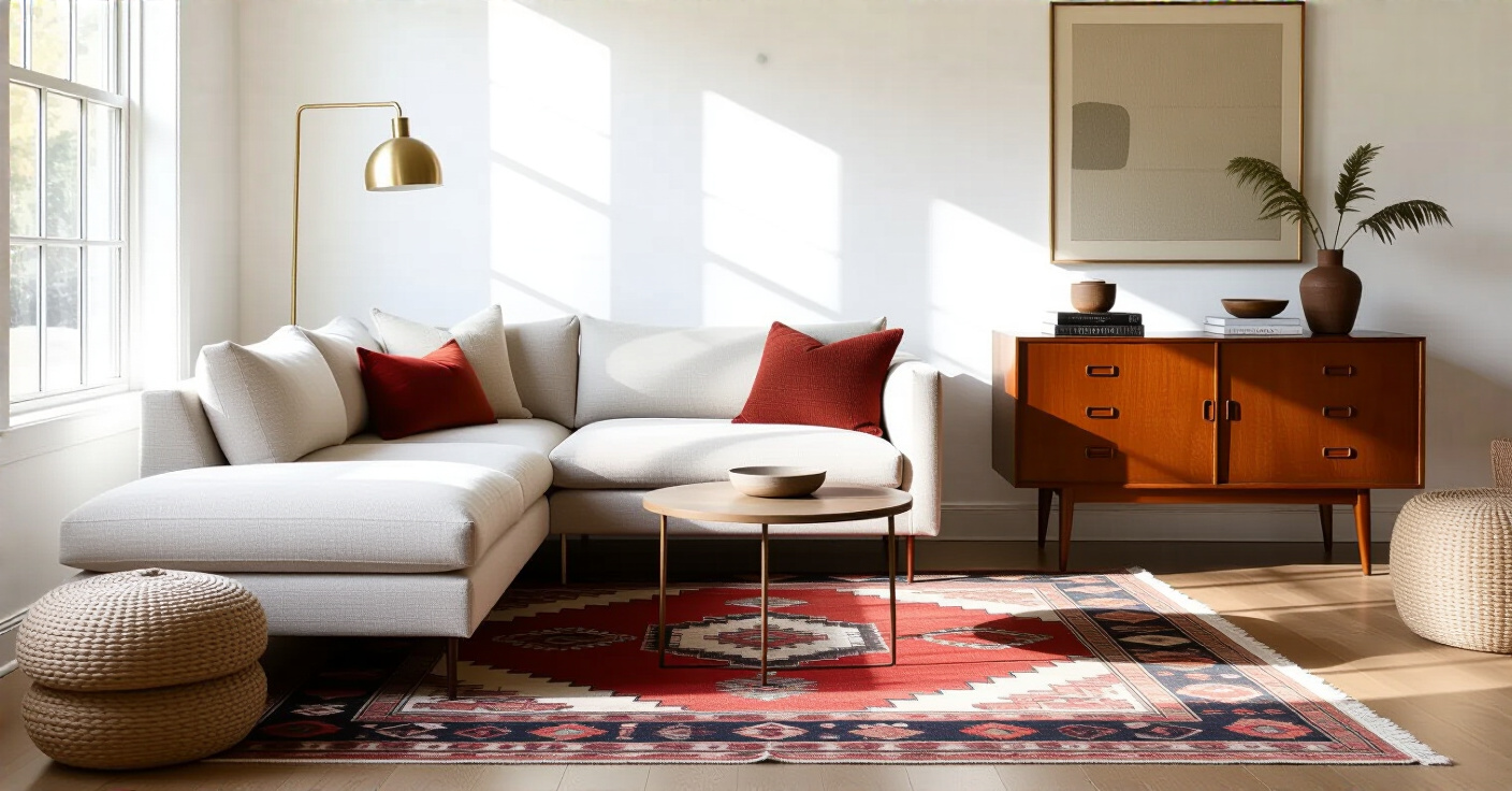The Textile Expert’s Guide to 23 Truly Cozy Eclectic Living Room Ideas