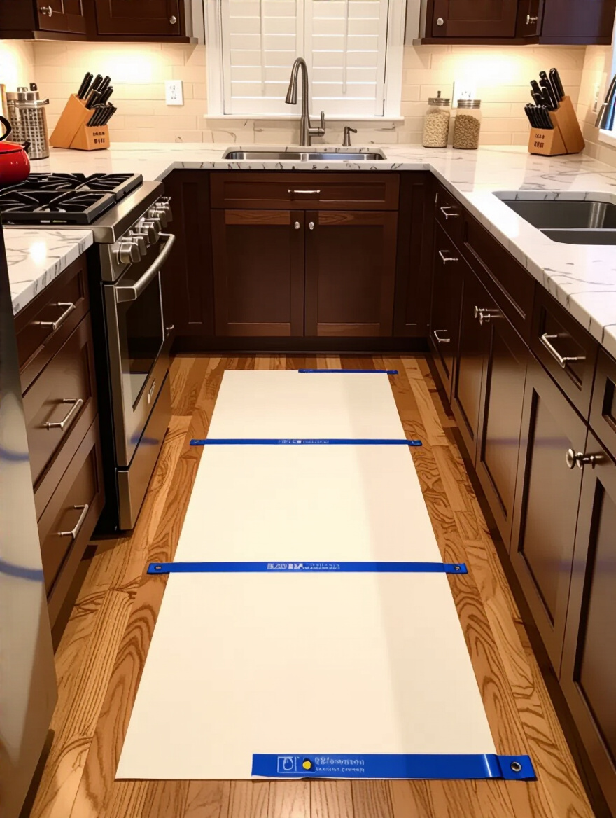 Prevent Future Damage with Strategic Furniture Protectors. for kitchen floor remodel