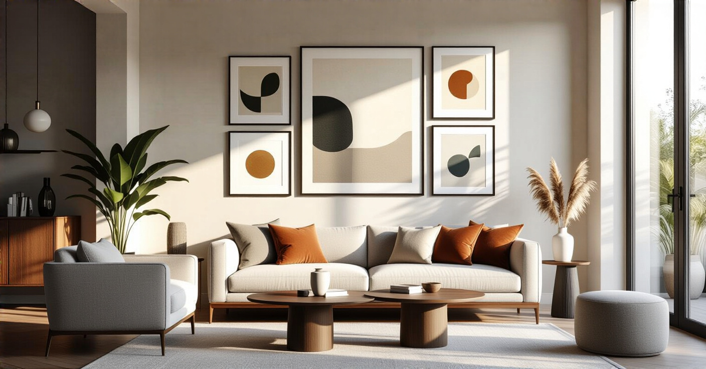 24 Calming living room wall decor Ideas to Create Your Sanctuary