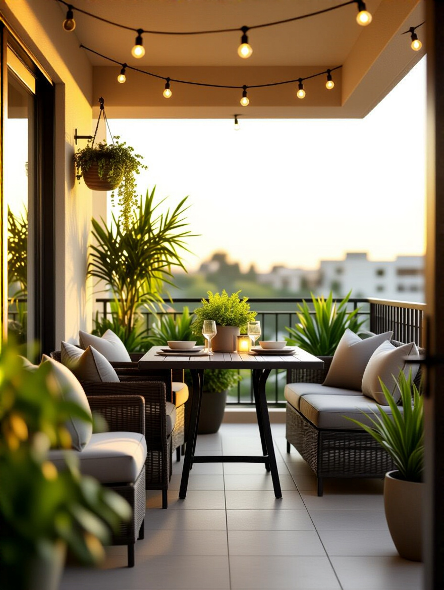 Vertical balcony scene showing a defined purpose and cohesive aesthetic