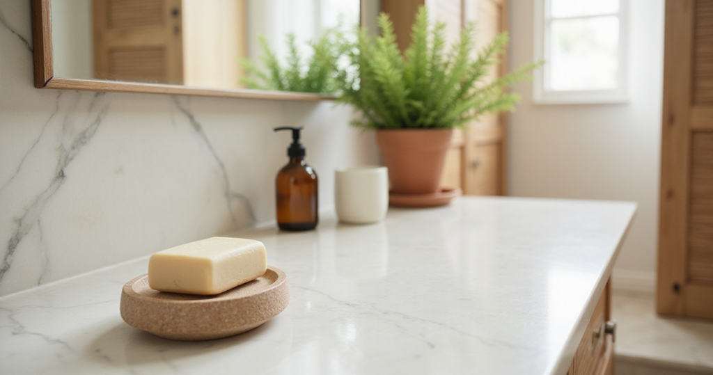 20 Gentle Tips for a Bathroom Counter Organic Sanctuary